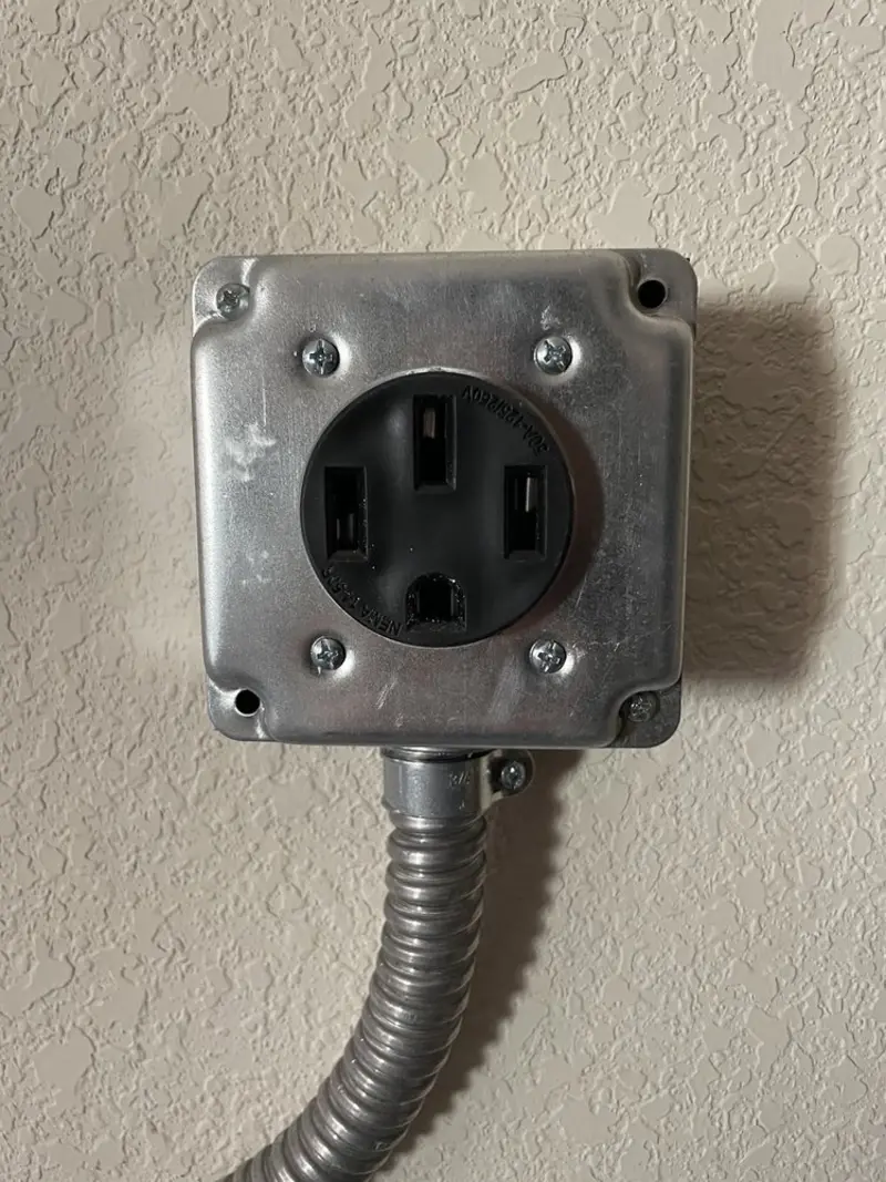 NEMA 14-50 outlet installed for Smart Home Electrical in North Miami